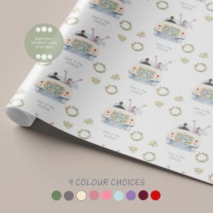 Wedding Card Gift Wrap Champagne