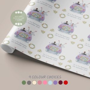 Wedding Card Gift Wrap Lavender