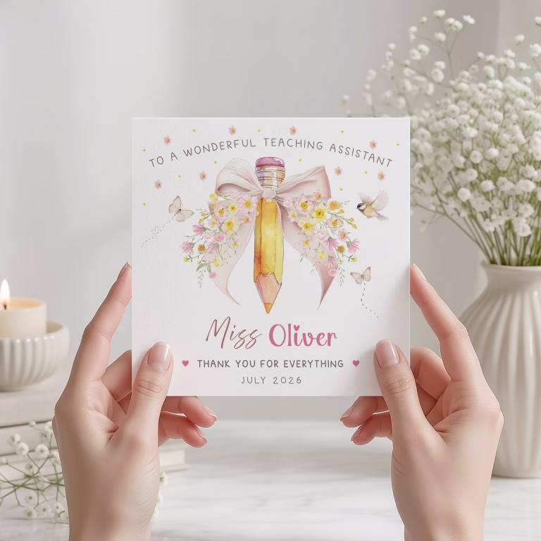 Personalised Thank You Teacher Cards