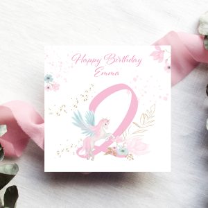 Birthday Card Unicorn Card