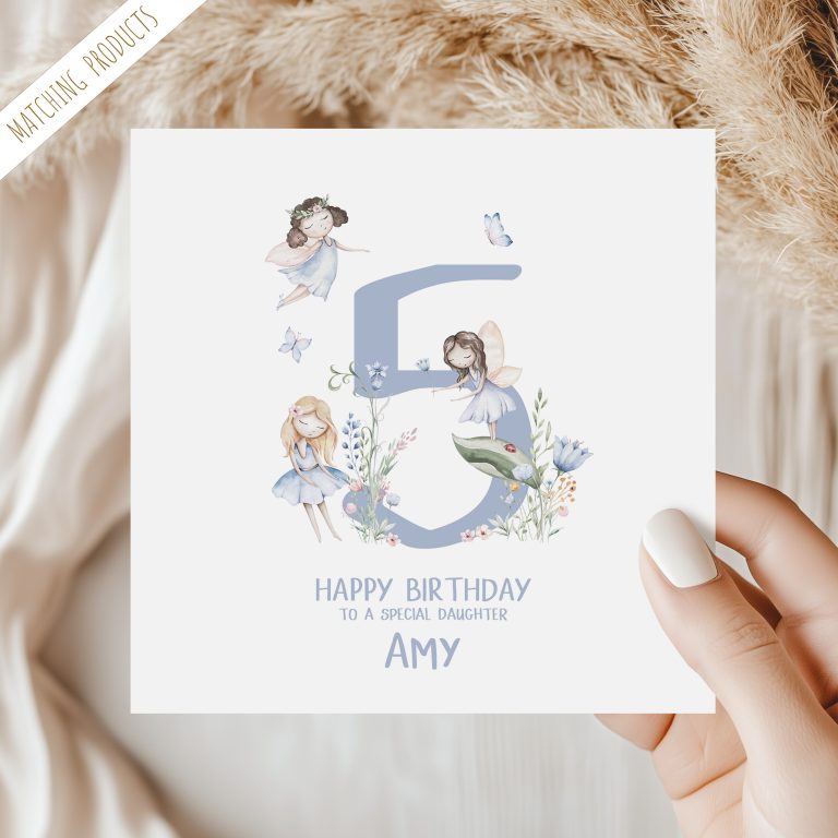 Handmade Personalised Birthday Card ‘Garden Fairy’