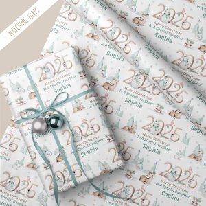 Kids Personalised Christmas Gift Wrapping Paper