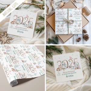 Kids Personalised Christmas Gift Wrapping Paper