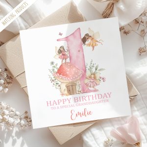 Personalised Fairy Birthday Card