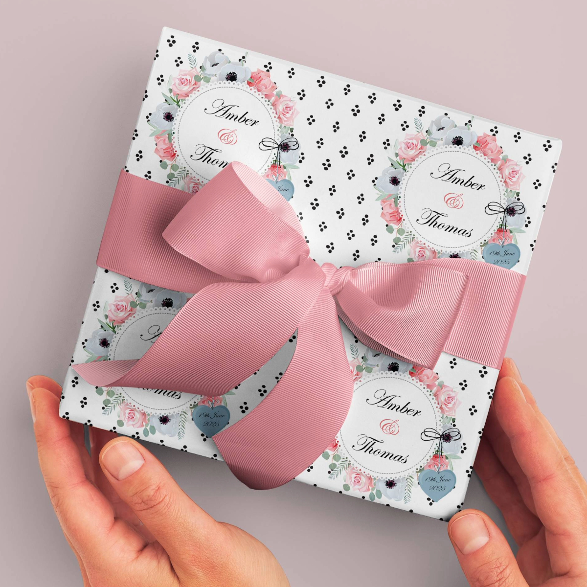 Personalised Wedding Gift Wrap