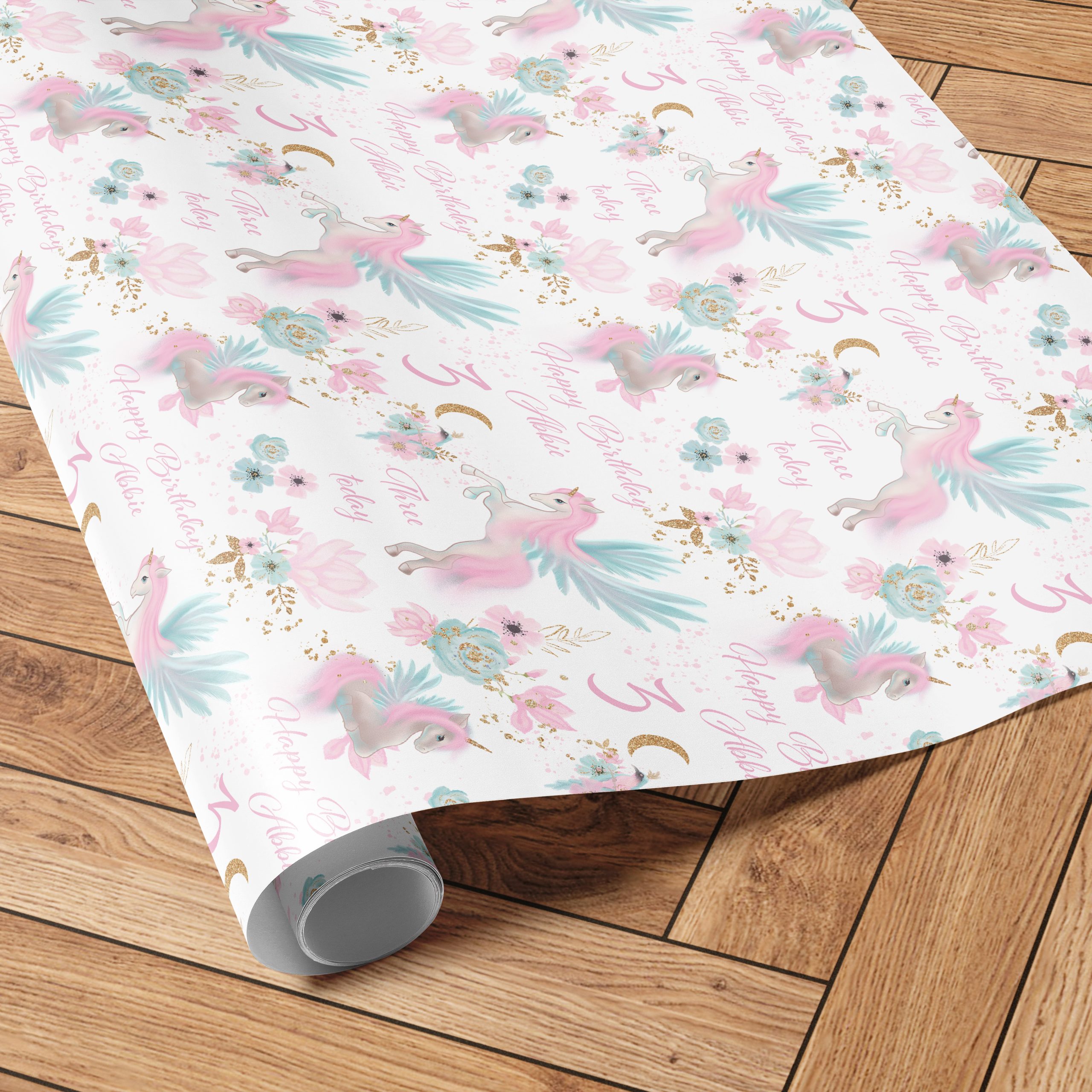 Unicorn Birthday Wrapping Paper