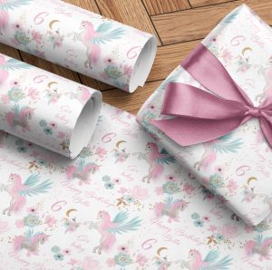 Unicorn Birthday Wrapping Paper