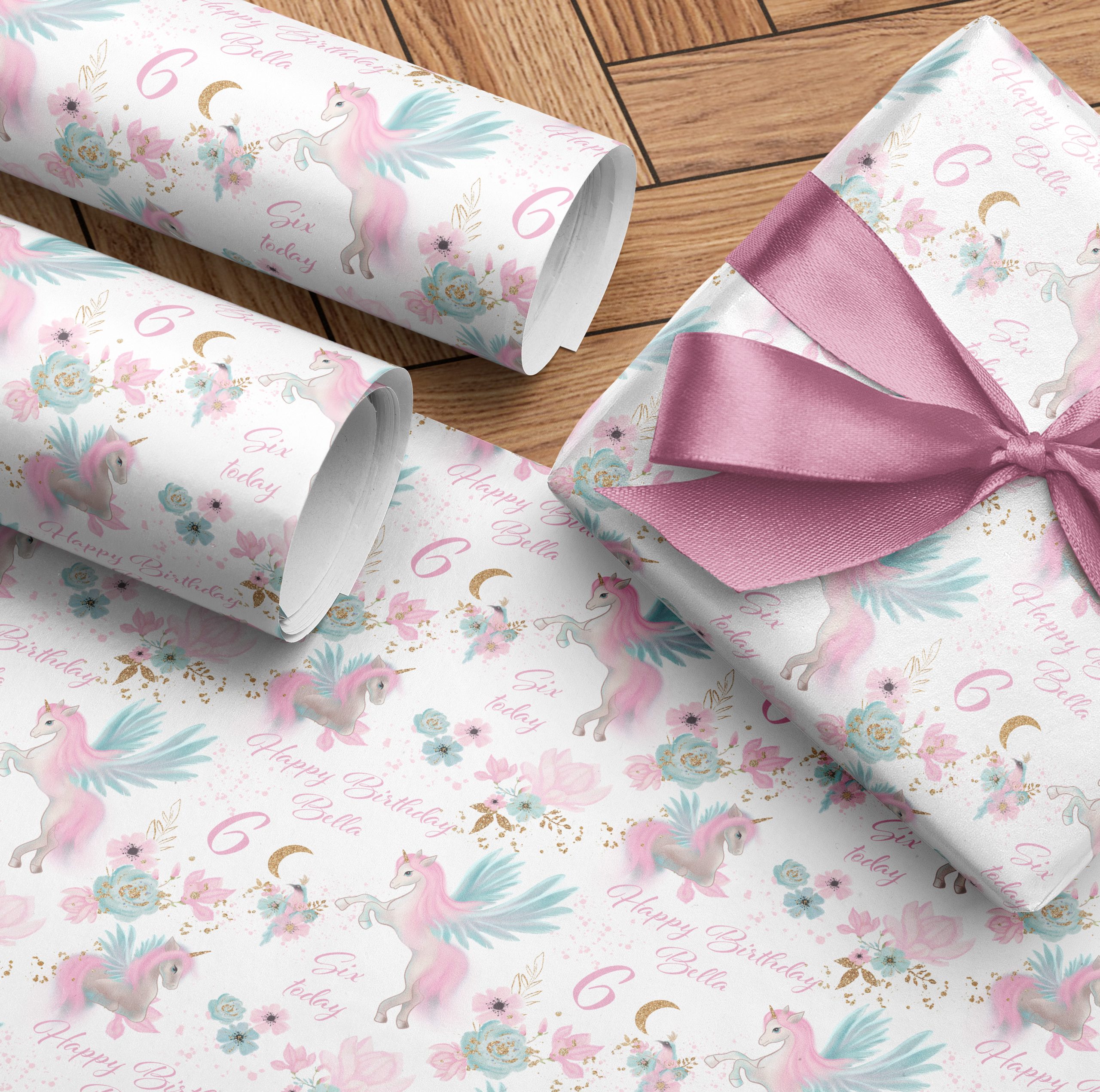 Unicorn Birthday Wrapping Paper