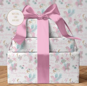 Unicorn Birthday Wrapping Paper