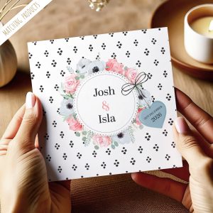 Wedding Engagement Polka Dot Card