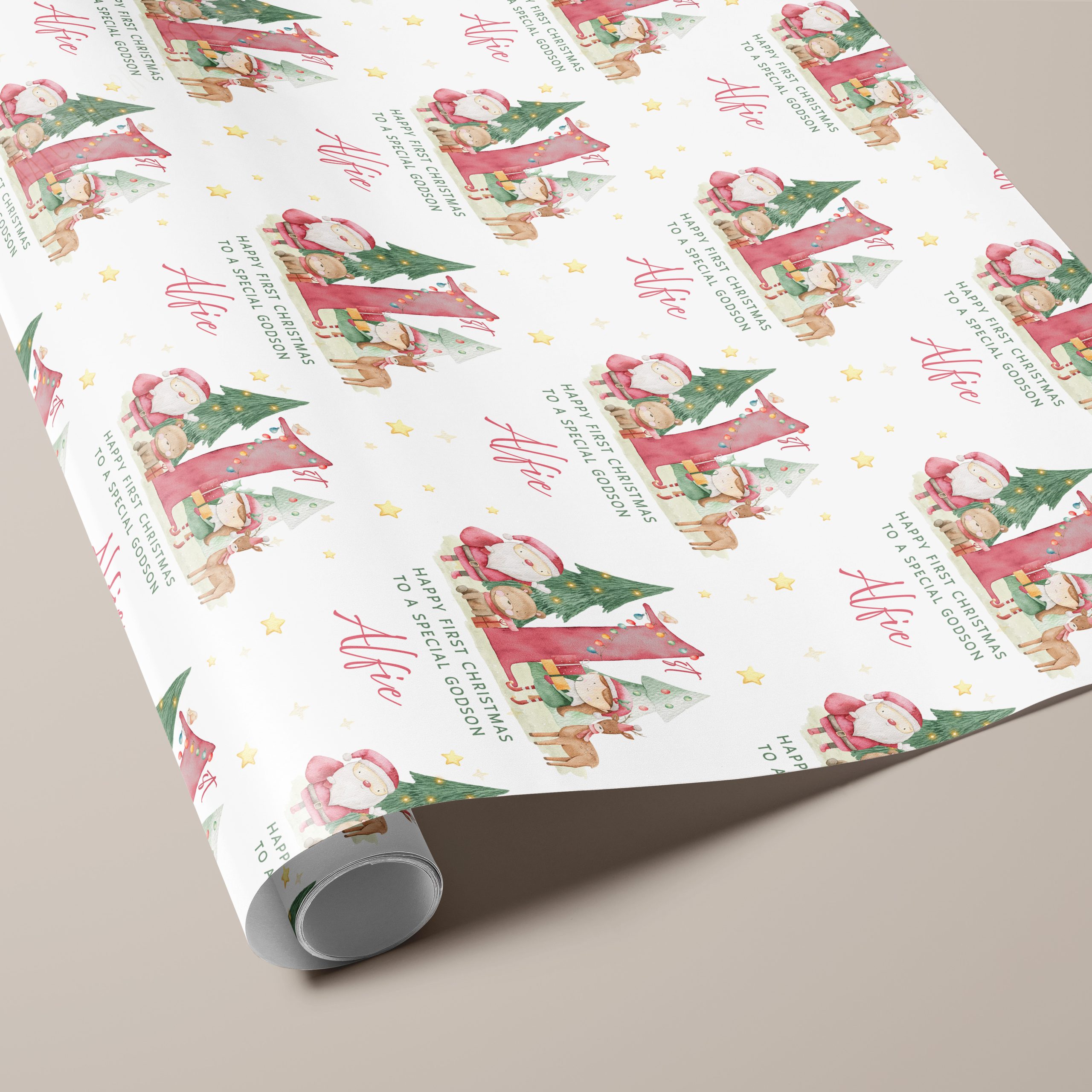 Baby's 1st Christmas Gift Wrapping Paper