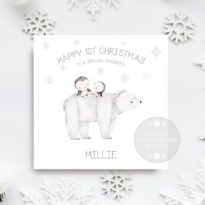 Gift Wrap 1st Christmas Polar Bear 3
