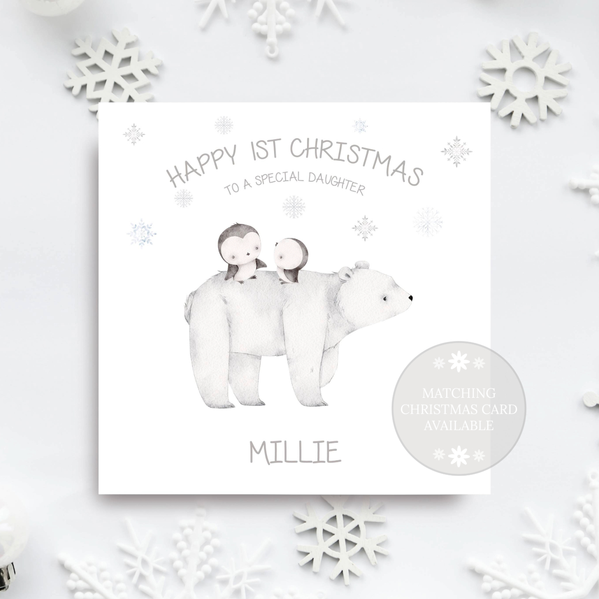 Gift Wrap 1st Christmas Polar Bear 3