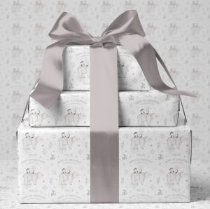 Personalised Christmas Wrapping Paper Polar Bear
