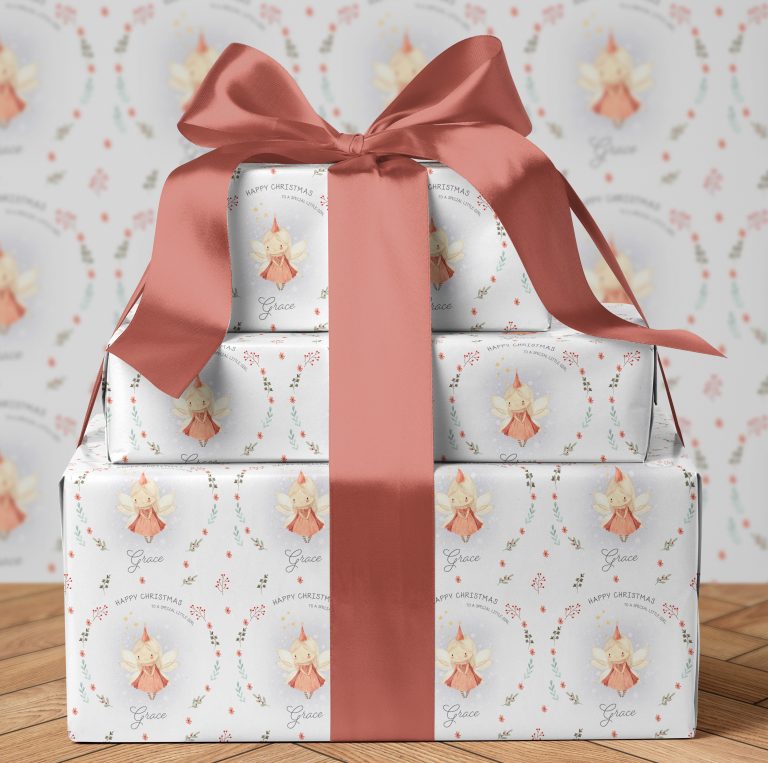 Personalised Christmas Gift Wrapping Paper ‘Ballet Theme’