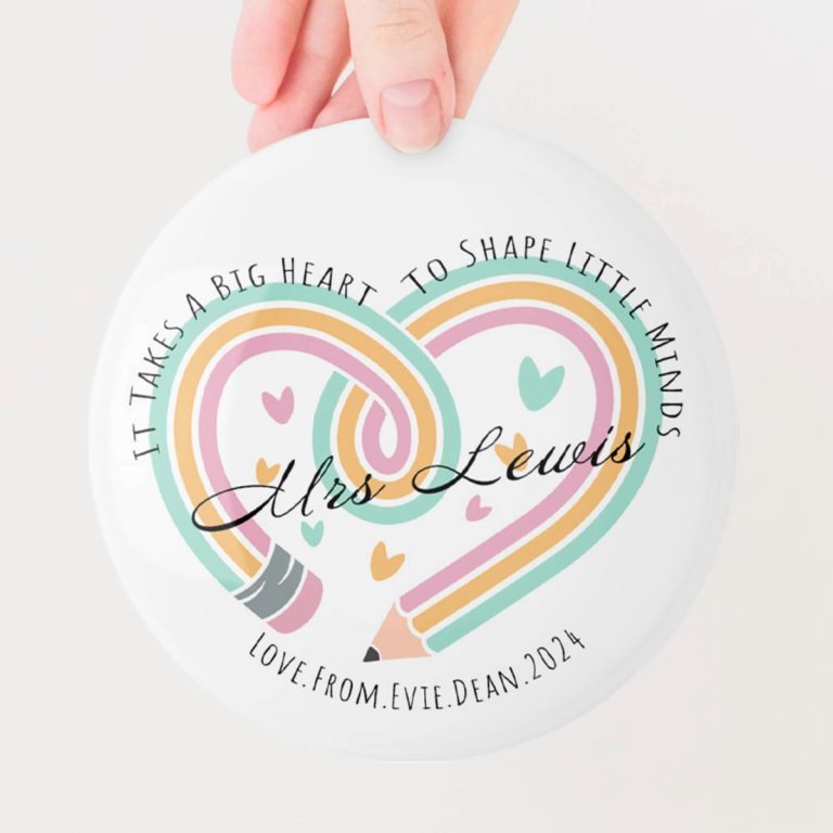 Giant 6 inch Personalised Thank You Teacher Badge