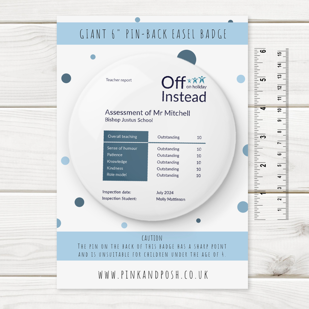 Personalised Ofsted Teacher Badge
