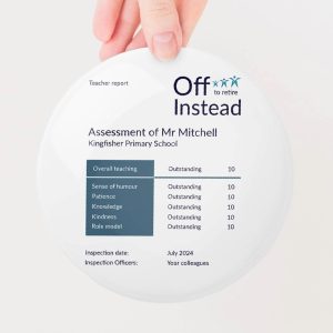 Personalised Ofsted Retirement Badge