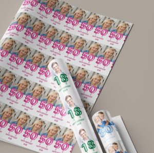 Personalised Photo Birthday Gift Wrap