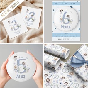 Personalised Blue Flower Fairy Birthday Gifts