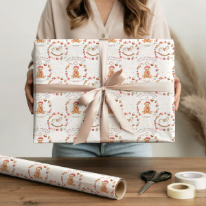 Personalised 1st Christmas Toys Gift Wrapping Paper
