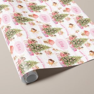 Personalised Fairy Christmas Wrapping Paper