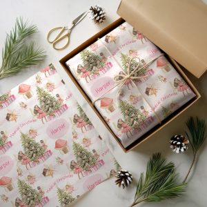 Personalised Fairy Christmas Wrapping Paper