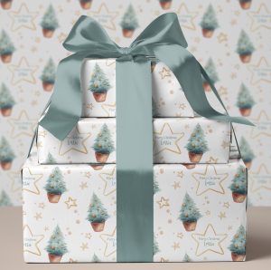 Christmas Tree Gift Wrapping Paper