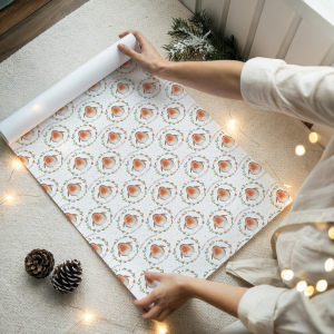 Personalised Robin Gift Wrapping Paper