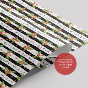 Gift Wrap Christmas Holly and Berries 14