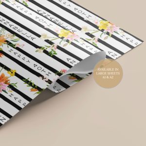 Gift Wrap Peach Stripe 3
