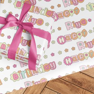 Gift Wrap Retro Alphabet