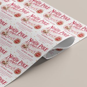 North Pole Gift Wrapping Paper