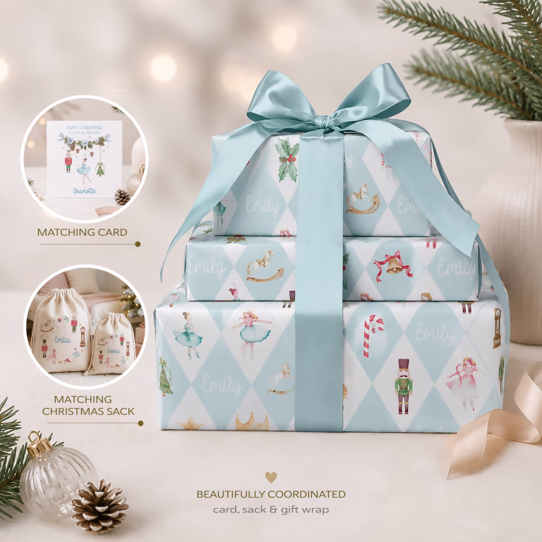 Personalised Nutcracker Christmas Wrapping Paper