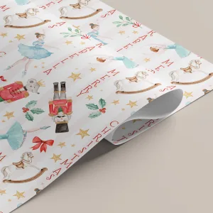 Nutcracker Christmas Gift Wrapping Paper