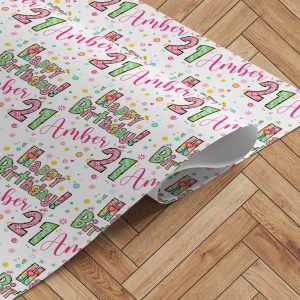 Personalised Alphabet Wrapping Paper