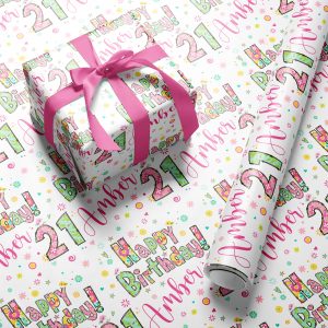 Personalised Alphabet Wrapping Paper