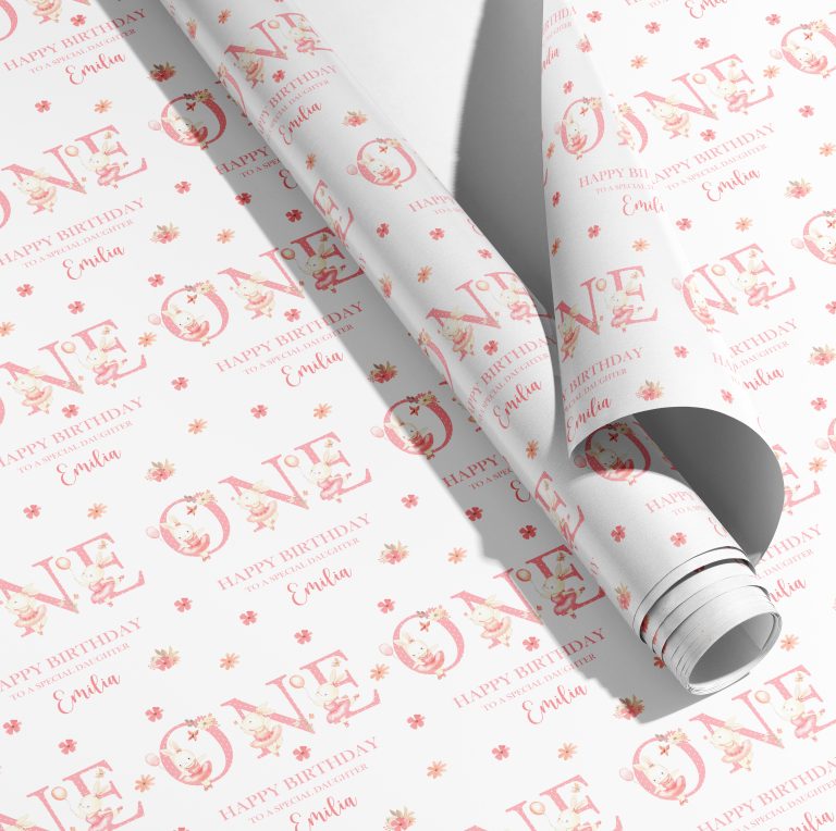 Personalised Ballet Birthday Name Gift Wrapping Paper