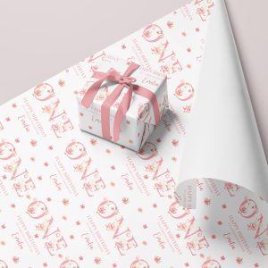 Personalised Birthday Wrapping Paper First Birthday Ballerina