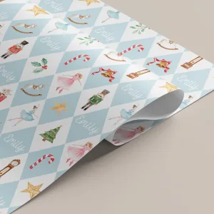 Personalised Nutcracker Christmas Gift Wrapping Paper