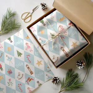 Personalised Nutcracker Christmas Gift Wrapping Paper
