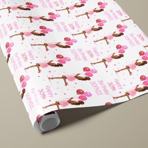 Personalised Pink Gift Wrapping Paper