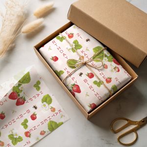 Personalised Strawberry Birthday Wrapping Paper