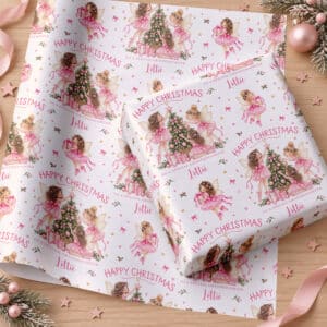 girls-fairy-christmas-gift-wrap-personalised