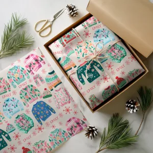 Christmas Jumper Gift Wrapping Paper 1