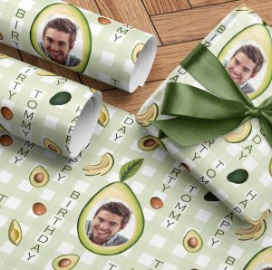 Personalised Avocado Wrapping Paper