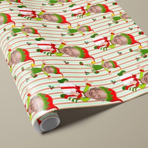 Personalised Christmas Elf Wrapping Paper