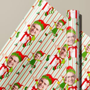 Personalised Christmas Elf Wrapping Paper
