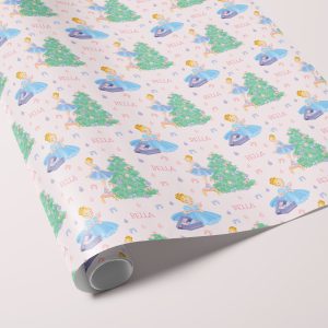 Personalised Christmas Wrapping Paper Ballerina Princess