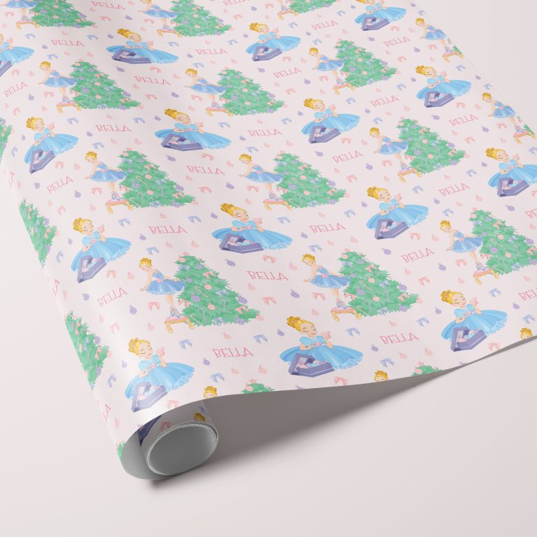 Princess Ballerina Christmas Wrapping Paper